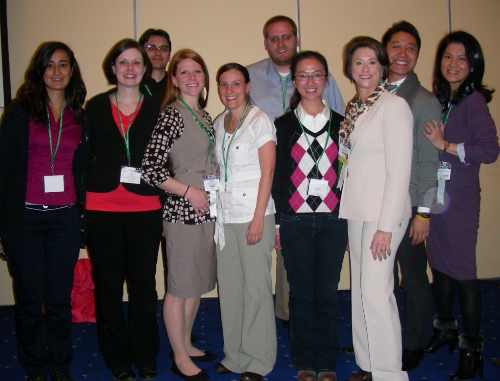 Graduate students of AERA Division C with the Division Chair
