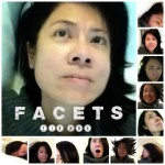Facets of Asian woman. Multiple images of her with different facial expressions are shown
