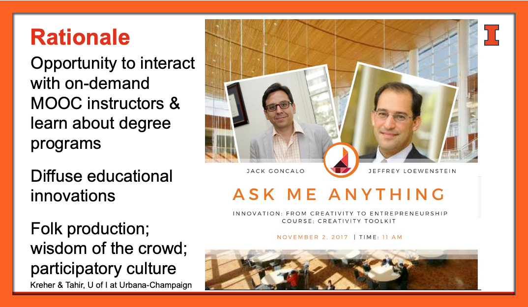 Ask Me Anything Live Session Publicity Bill with 2 Male Professors